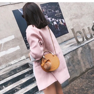 Túi xách túi tròn túi đeo chéo túi thời trang nữ ulzzang dây đeo bản hít hot