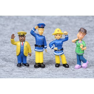 Bộ 12 Mô Hình Lính Cứu Hỏa Sam Cao 3-6 Cm