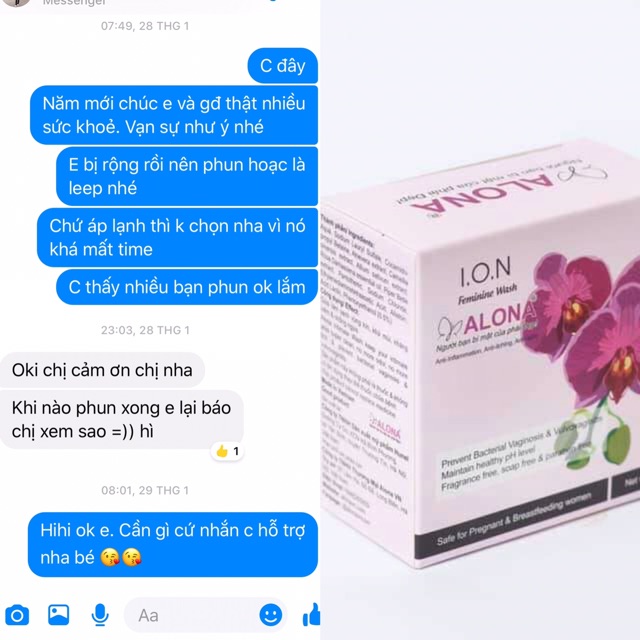 ALONA - Dung dịch vệ sinh không tạo bọt