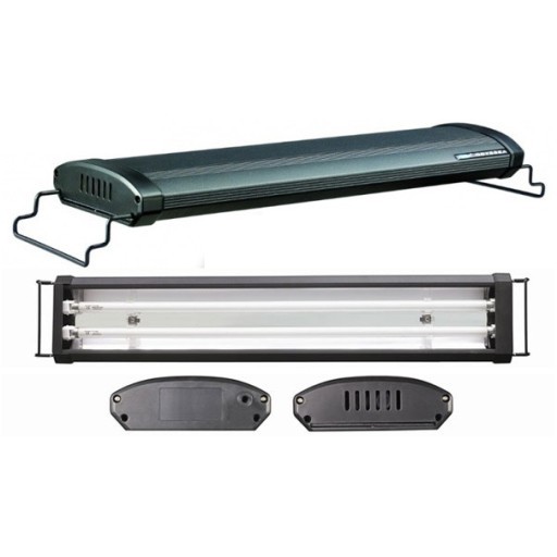 Đèn Led Máng Odyssea T5HO 2 Hàng Bóng Trắng. Đèn Trang Trí Bể Cá Cảnh, Bể Cá Rồng, Có Công Tắc Bật Tắt Đèn