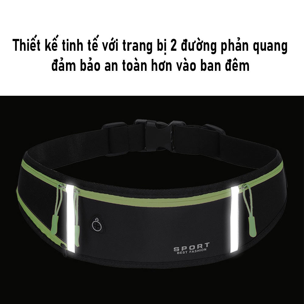 Túi đeo bụng, túi bao tử chạy bộ, tập thể dục, gym, leo núi dành cho nam và nữ phong cách thể thao phiên bản tiết kiệm
