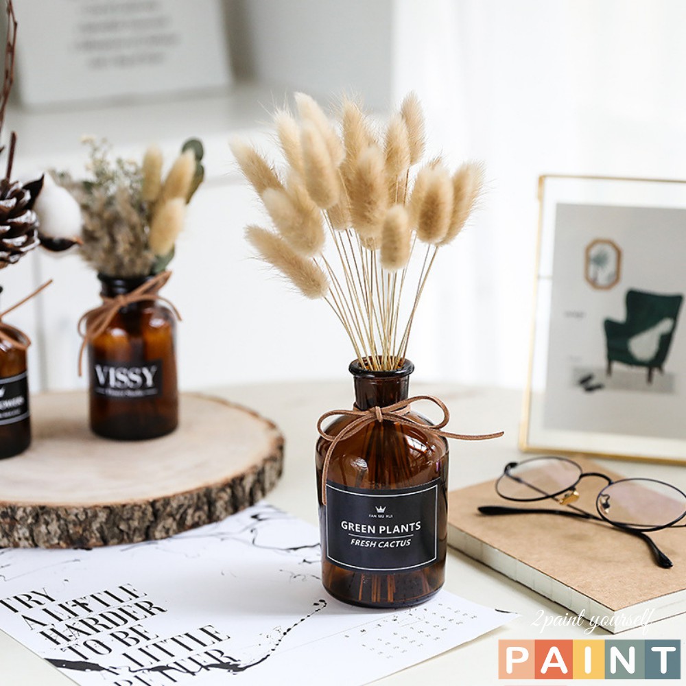 20 bông hoa khô trang trí đuôi thỏ cao 25-30cm decor chụp ảnh, trang trí bình gốm sứ, lọ thủy tinh 2PAINT