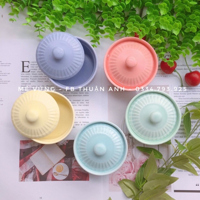 Bát sứ Ramenkin có nắp