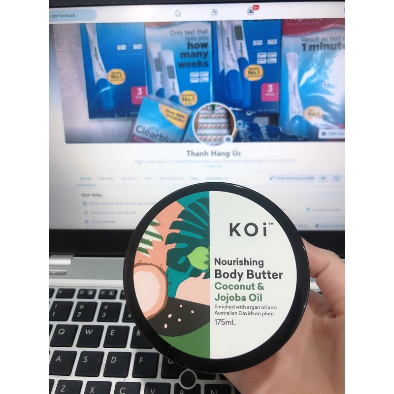 Kem Dưỡng Body Koi Nourishing Body Butter Coconut&amp;Jojoba Oil 175ml