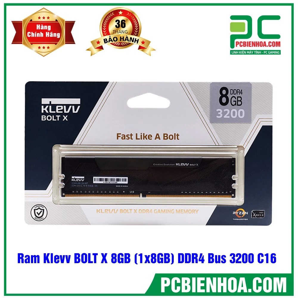 KLEVV BOLT X DDR4 1x 8GB 3200MHz C16 95