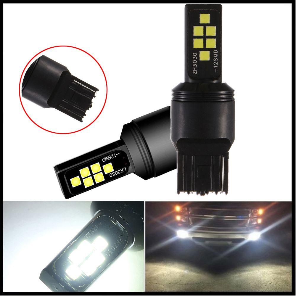 Bóng ĐèN Phanh ChốNg Sương Mù 3030 12SMD T20 7440 Cho Xe Hơi