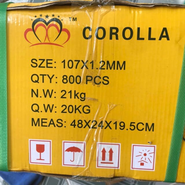 ĐÁ CẮT XANH COROLLA 1T ( hộp 100v )