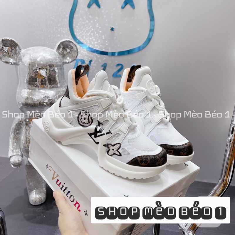 Giày thể thao sneaker lv archlight mỏ vịt hoạ tiết fullbox