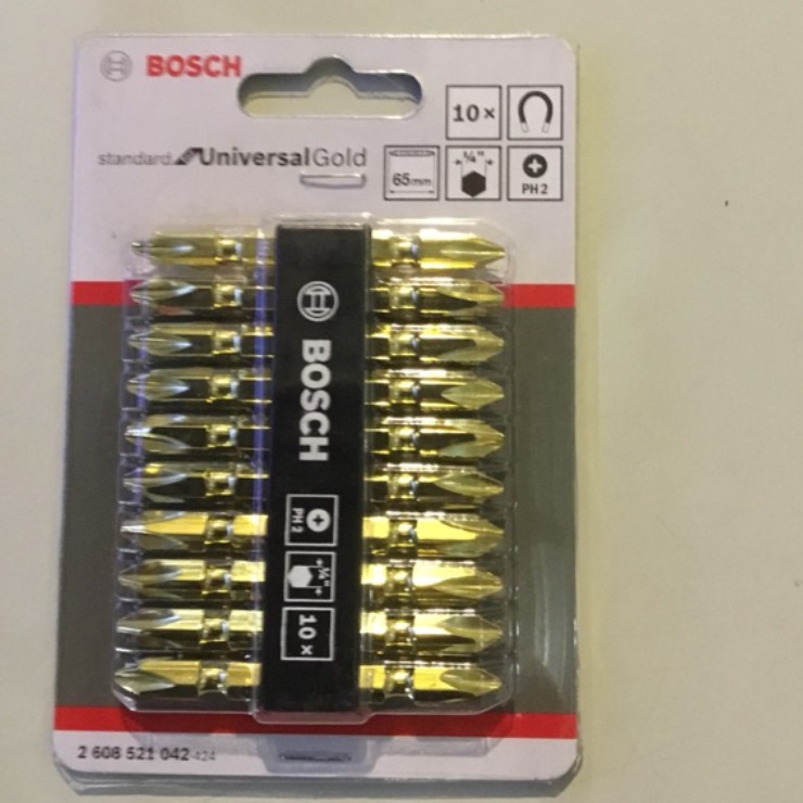 Đầu mũi vặn vít Bosch mạ vàng