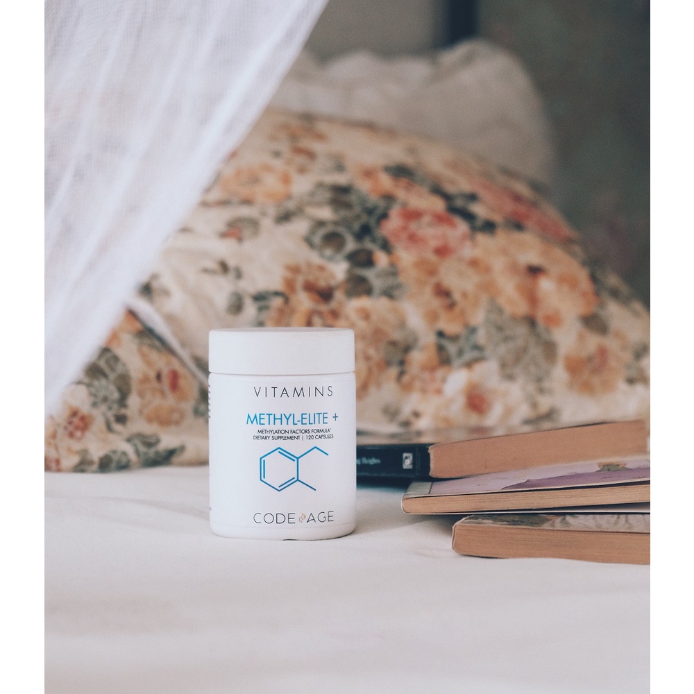 Bổ não Codeage Methyl Elite Hỗ trợ ngủ ngon Tăng tập trung Giảm stress 120 viên MaCi
