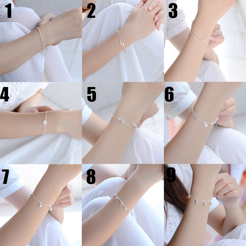  Vòng tay mạ bạc thiết kế nhiều kiểu dáng thời trang xinh xắn cho nữ | BigBuy360 - bigbuy360.vn