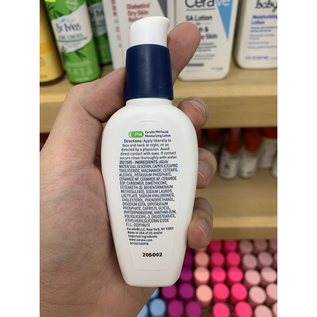 Kem dưỡng CeraVe PM Facial Moisturizing Lotion