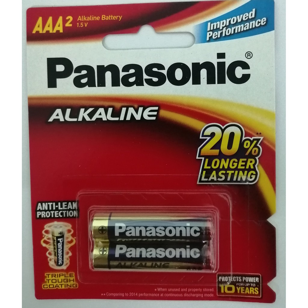 Pin AAA Panasonic Alkaline LR03T/2B- vỉ 2