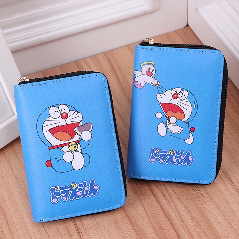 Ví Đựng Tiền Xu Họa Tiết Hoạt Hình Doraemon Dễ Thương Cho Bé Gái