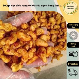 Hạt điều rang tỏi ớt siêu ngon hàng loại 1 500gr