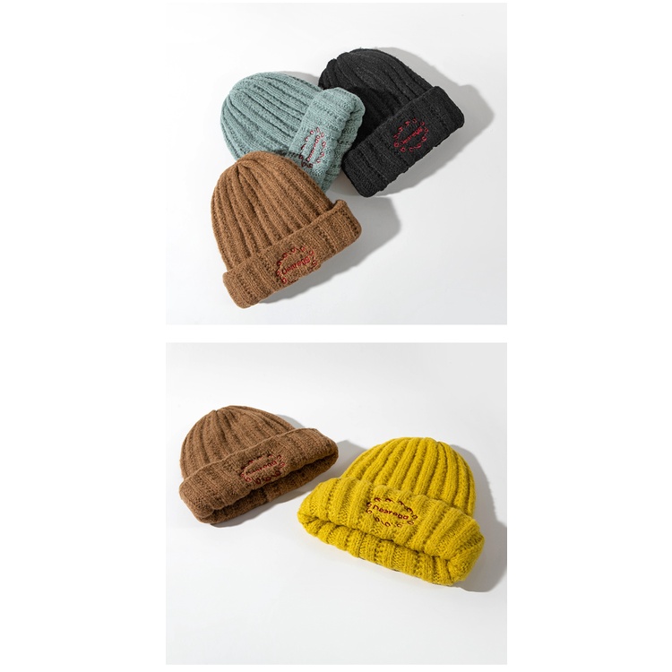 Mũ Len Đan Giữ Ấm Phong Cách Hàn Quốc Thời Trang Thu Đông Cho Nữ