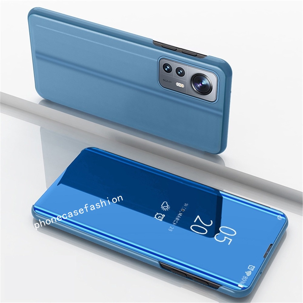 Ốp Điện Thoại Da Nắp Gập Mặt Kính Cứng Bảo Vệ Cho Xiaomi Mi 12 Lite Pro Mi 12T 12TPro 12Lite