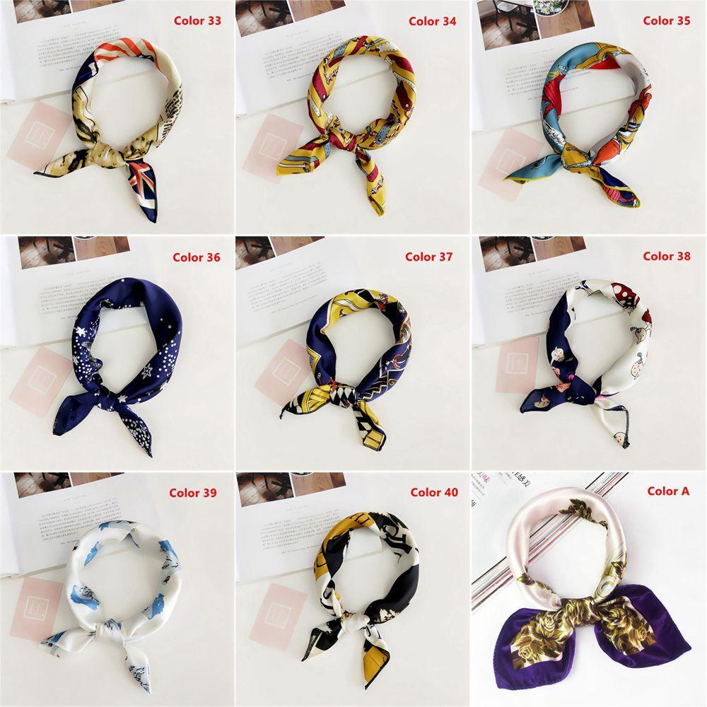 MAXG Khăn Choàng Cổ Hình Vuông Cỡ Nhỏ Kiểu Vintage Thời Trang Mùa Hè Năng