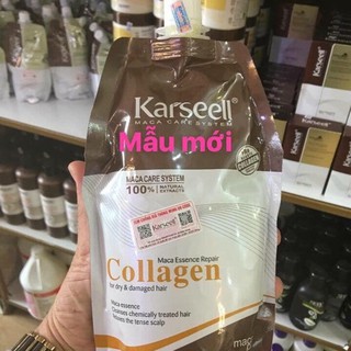Hấp ủ Xả Phục Hồi Tóc Hư Tổn Collagen Karseell Maca 500ml