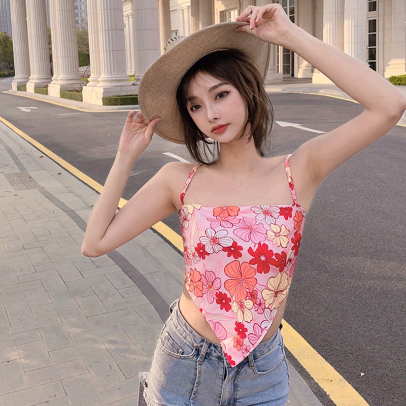 Áo Croptop Hoạ Tiết Hoa Thiết Kế Độc Đáo Cho Phái Nữ | BigBuy360 - bigbuy360.vn