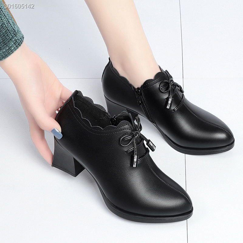 Giày boot cao gót phong cách thu đông thời trang thanh lịch cho nữ