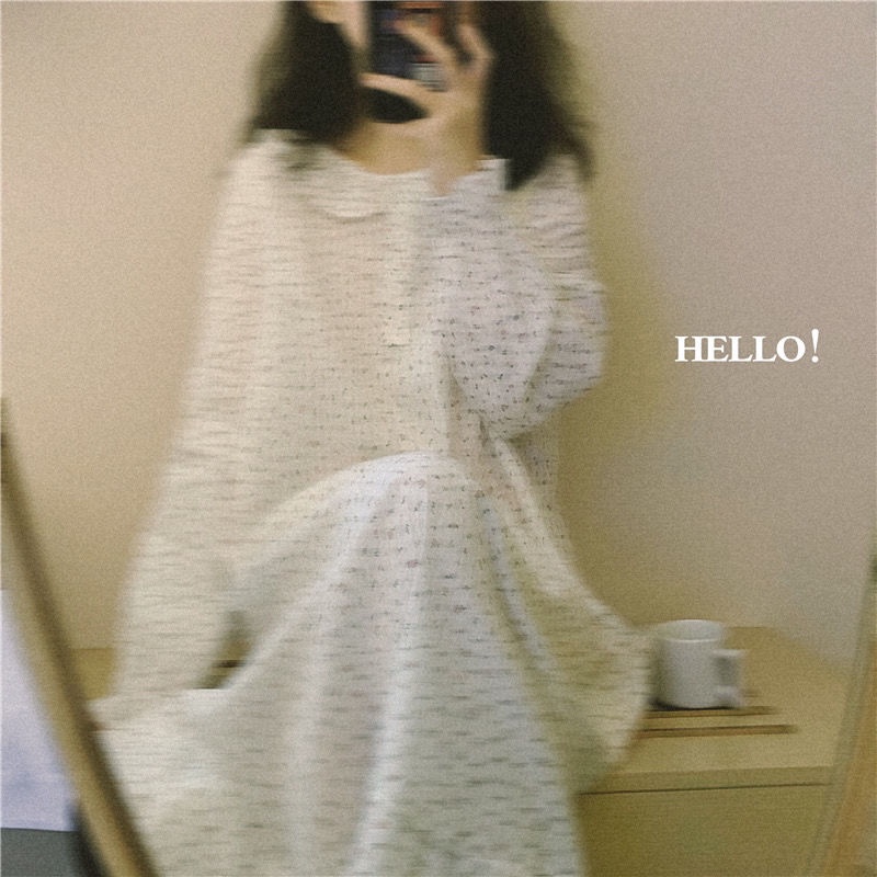 Đồ ngủ dài tay in hoa xinh xắn cho nữ