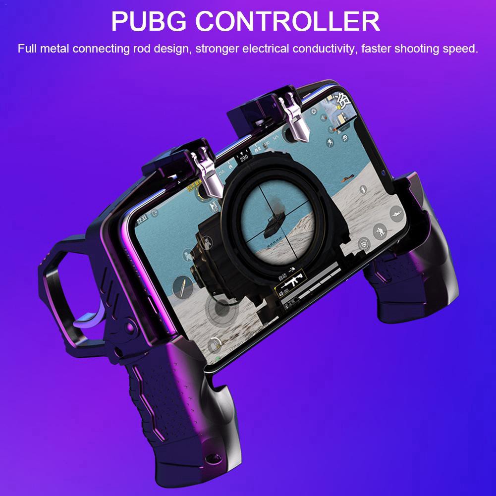 Hexu PUBG Convenient Game Controller Triggers Handle Mobile Joystick Gamepad For iPhone 11 Xiaomi Smartphone Cell Phone Gaming