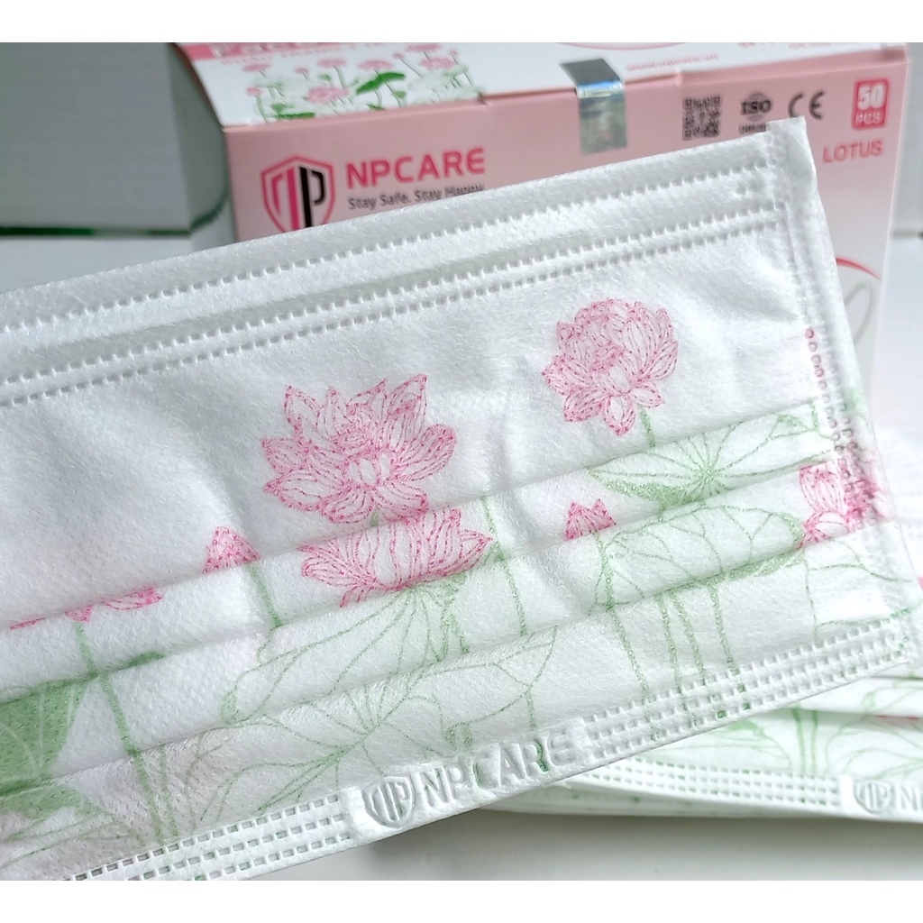 [4 lớp rất dày] Khẩu trang y tế 4 lớp kháng khuẩn ECO mask ( Hộp 50 cái )