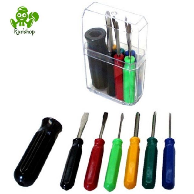 Bộ 6 tua vít/tô vít Nhật Bản (tuốc nơ vít các cỡ)