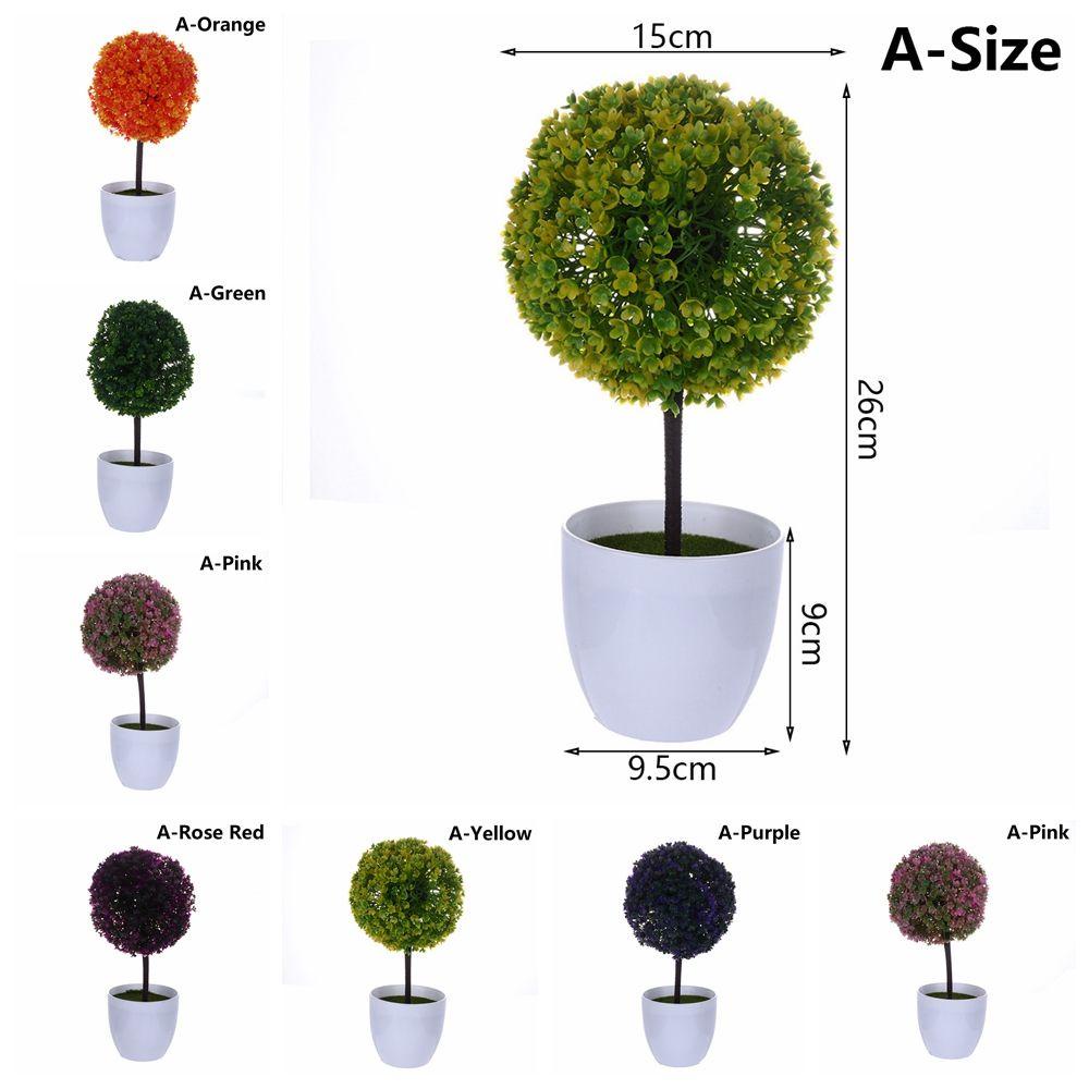 1 Bộ Chậu Cây Bonsai Nhân Tạo Handmade Giống Thật Để Bàn Trang Trí