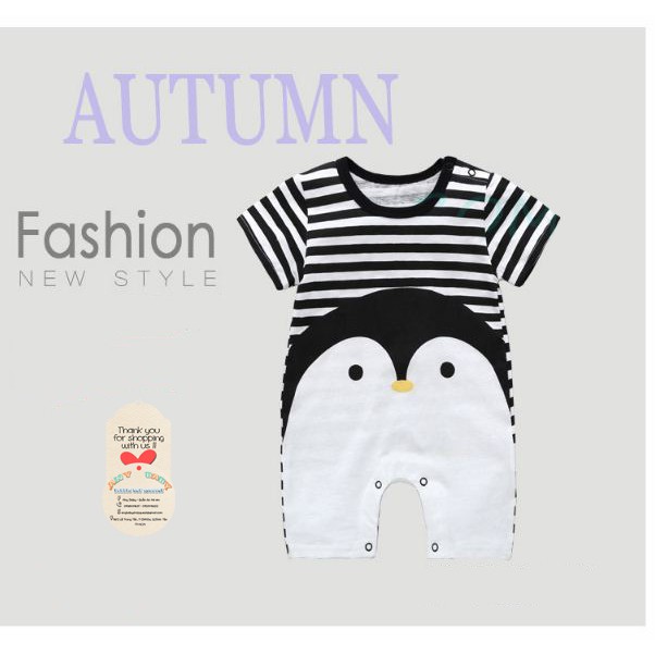 Body suit hình chim cánh cụt kẻ đen trắng  siêu cute ❣❣