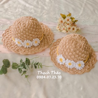 SET TÚI MŨ MÓC HANDMADE HOA CÚC CHO MẸ
