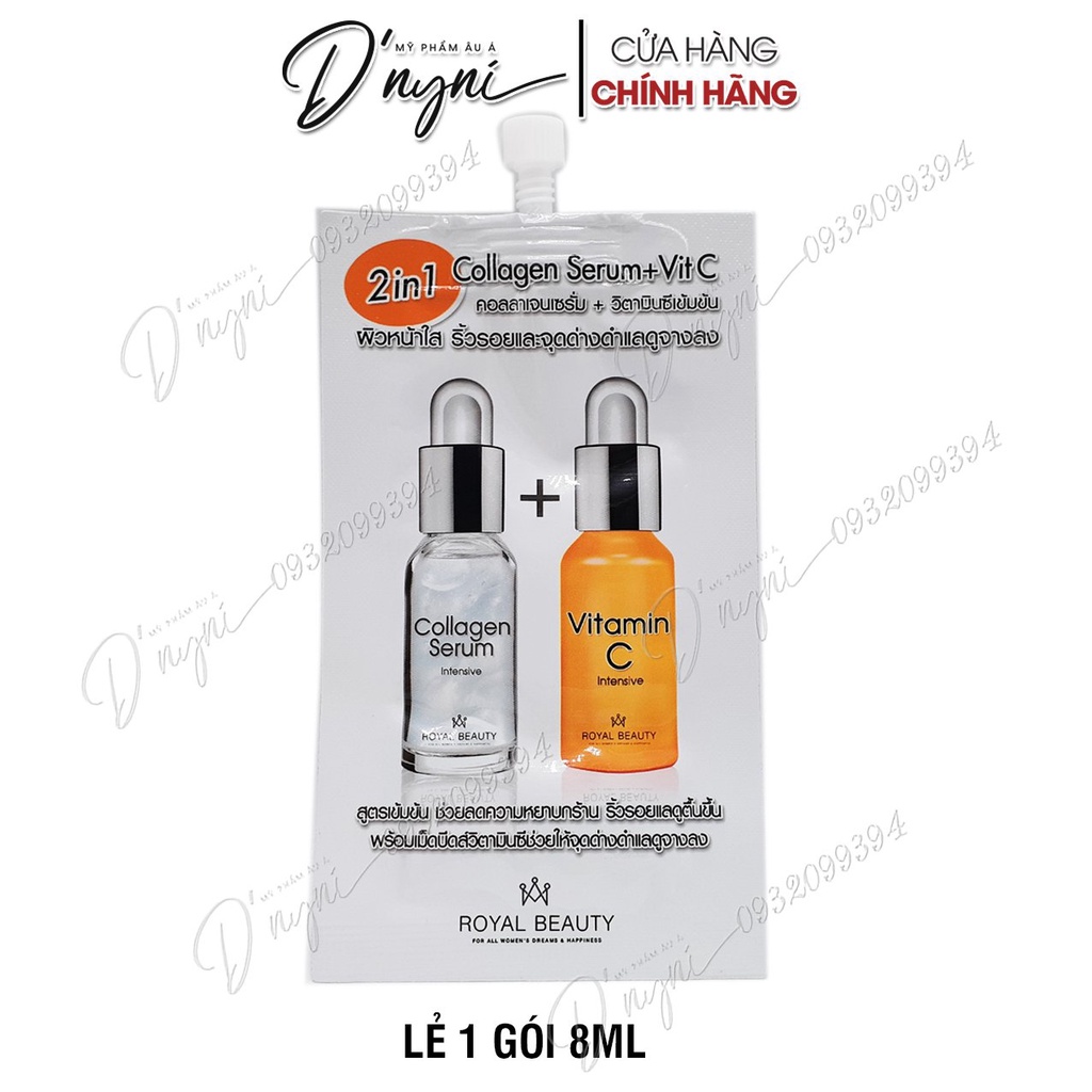Collagen Serum + Vitamin C 2in1 Thái Lan 8ml