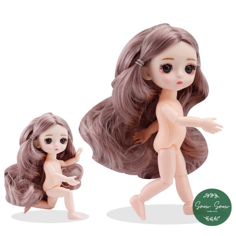 Búp Bê Barbie 17cm Dễ Thương Nhiều Mẫu Cho Bé Có 13 Khớp Nối Kèm Váy và Giày Siêu Xinh