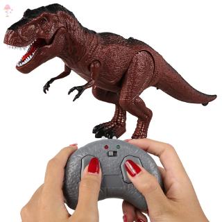 LL Moving Walking Roaring Dinosaur Remote Control Electronic Light Sound Kids Toy Halloween Gifts @VN