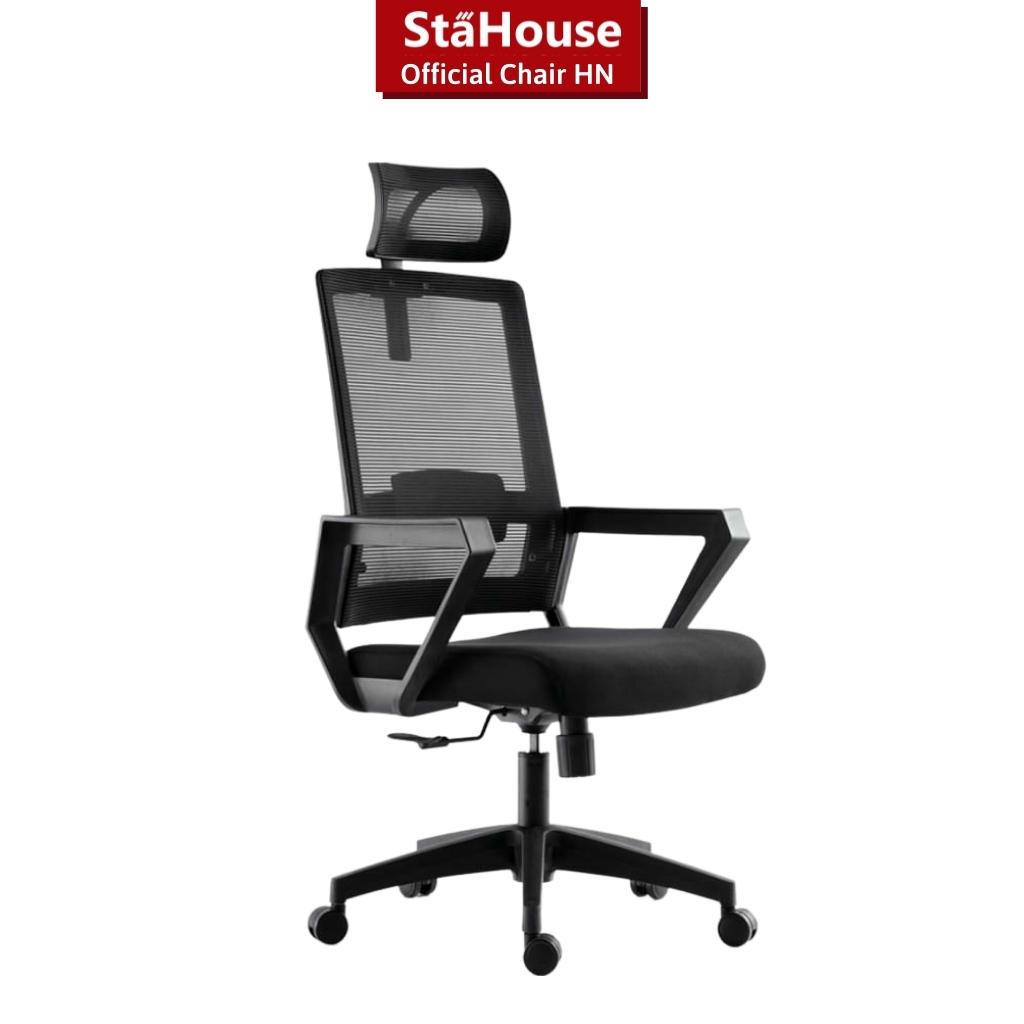 Ghế Văn Phòng Tựa Đầu Chân Xoay, Ghế Công Thái Học Stahouse Official Chair HNGVP-GD403