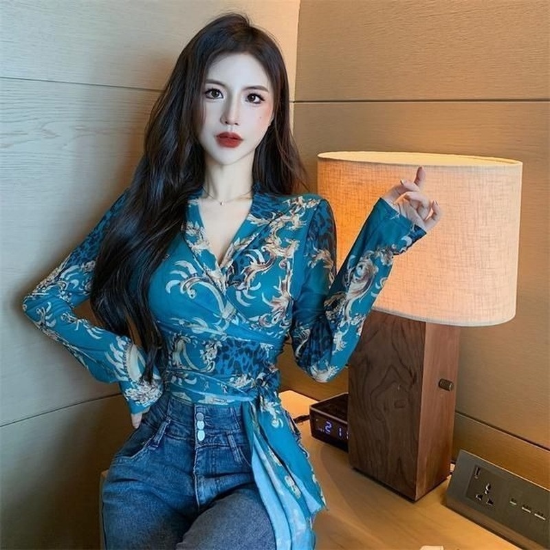 Áo Sơ Mi Chiffon Tay Dài Phong Cách Vintage Thời Trang Mùa Hè 2022