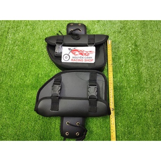 Cặp túi da treo hông xe moto-xe cafe tracker-túi sún