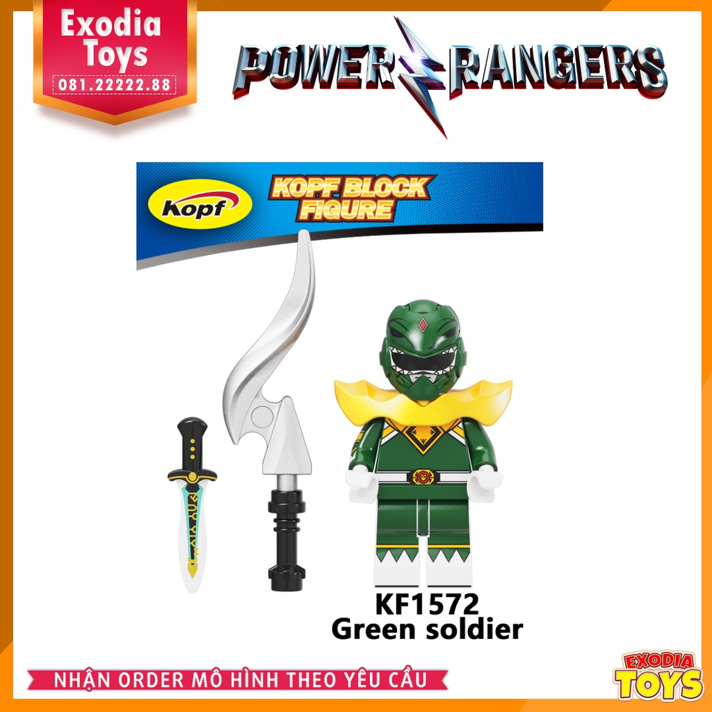 Xếp hình Minifigure Power Ranger Movie Năm anh em siêu nhân - Đồ Chơi Lắp Ghép Sáng Tạo - KOPF KF6144