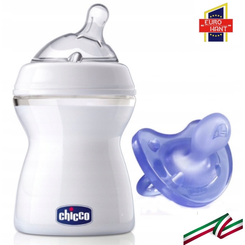 Bình sữa núm nghiêng Pisa Natural Feeling 0M+ 2M+ 6M+ Chicco