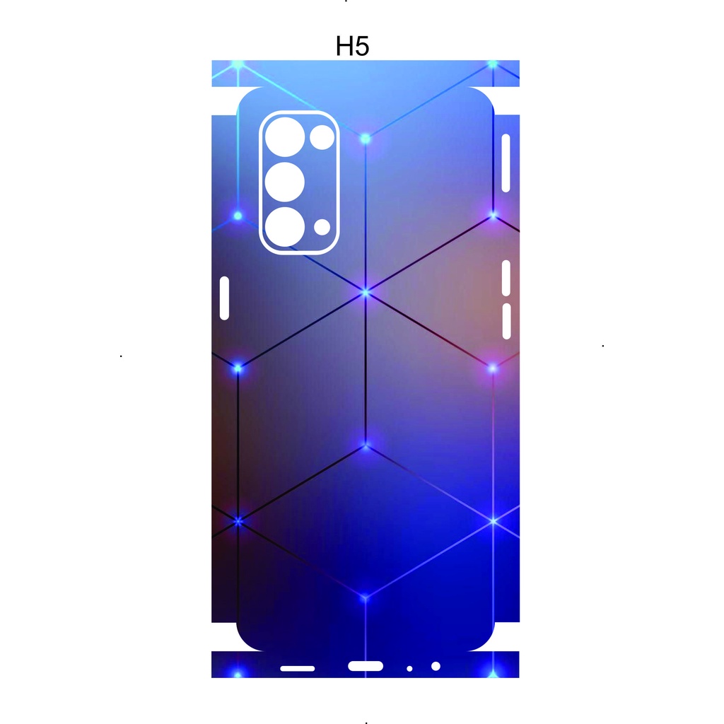 Miếng Dán Skin mặt lưng full viền OPPO  Reno 5 / reno 6 / reno 6pro / reno 6z / reno 4 / reno 4pro / reno 2 / reno 2F...