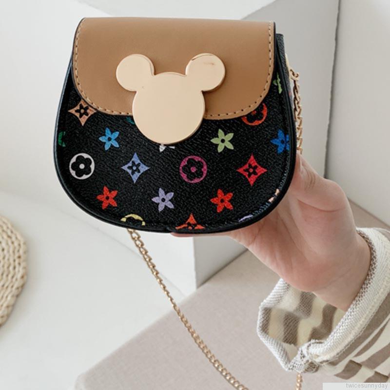 Túi đeo chéo vai in họa tiết hoạt hình dễ thương cho bé gái