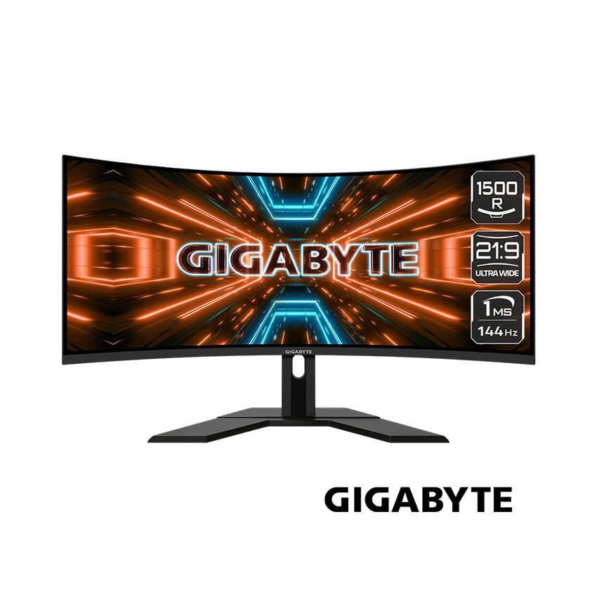 Màn hình Gigabyte G34WQC-EK (34inch/QHD/VA/144Hz/1ms/350nits/HDMI+DP+USB/Loa/FreeSync/Cong) | BigBuy360 - bigbuy360.vn