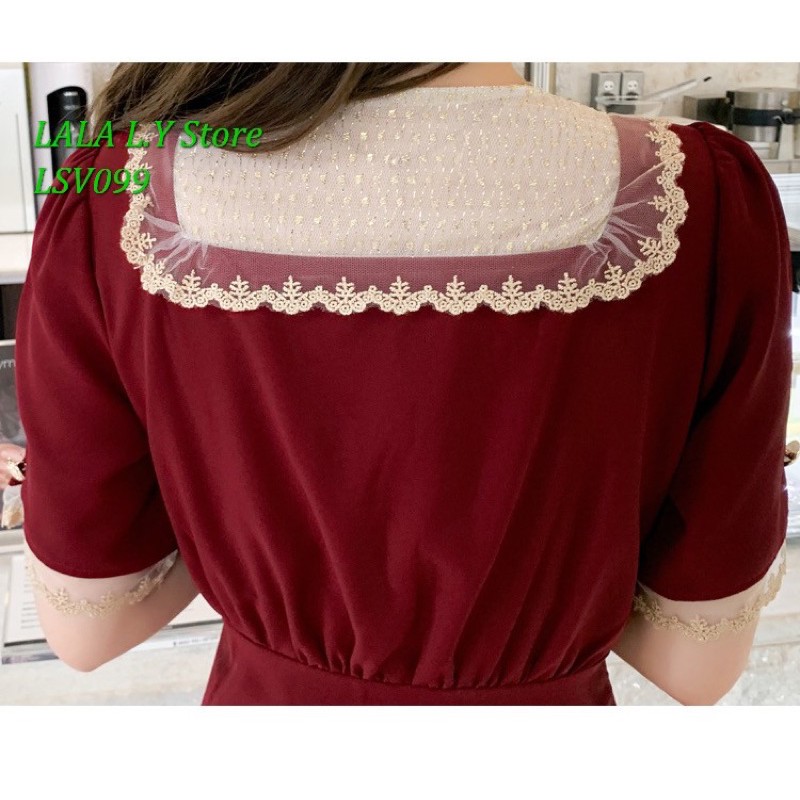 Váy sau sinh cho con bú, váy cho con ti dự tiệc BST-HE2021 LSV099