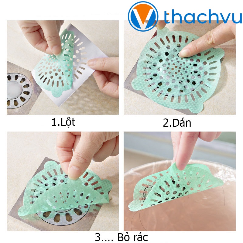 COMBO 10 Miếng Lọc Tóc Nhà Vệ Sinh Tránh Tắc Cống, Miếng Dán Lọc Rác Nhà Vệ Sinh, Ngăn Mùi Và Chặn Rác Dễ Dàng Vệ Sinh.