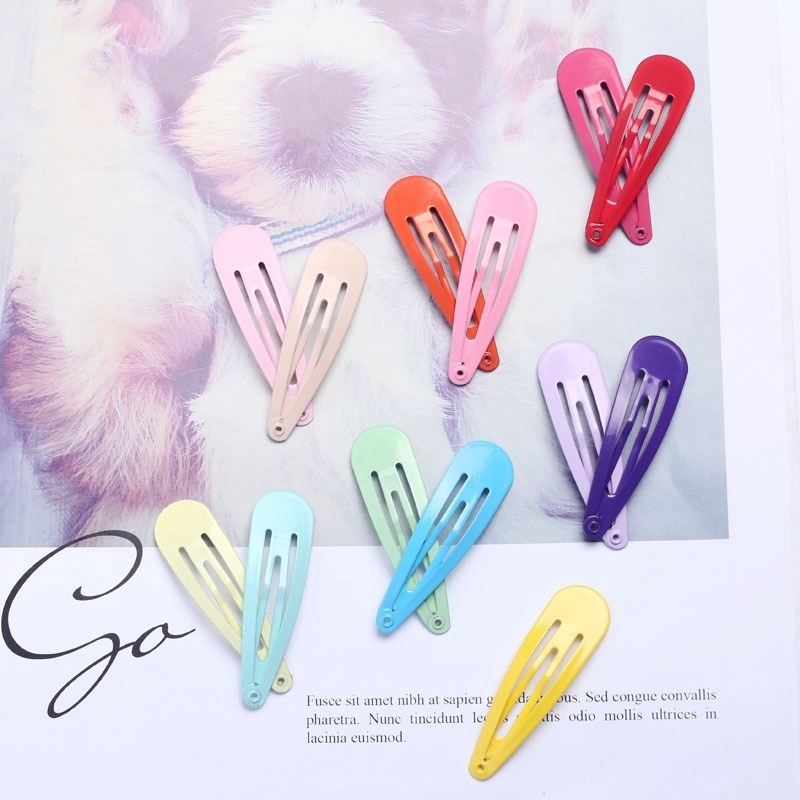 Set 20 KẹP TóC Kim LoạI MàU SắC Dễ Thương Cho Nữ