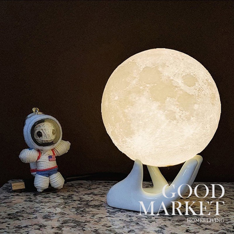 Đèn Ngủ Led Hình Mặt Trăng Quà Tặng Valentine Cho Bạn Gái / Mẹ