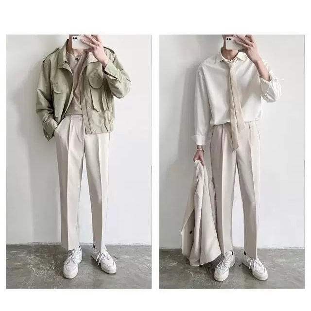 Quần baggy nam ống rộng Gman chất vải tuyết mưa cao cấp, Quần âu nam co giãn 4 chiều không nhăn không xù
