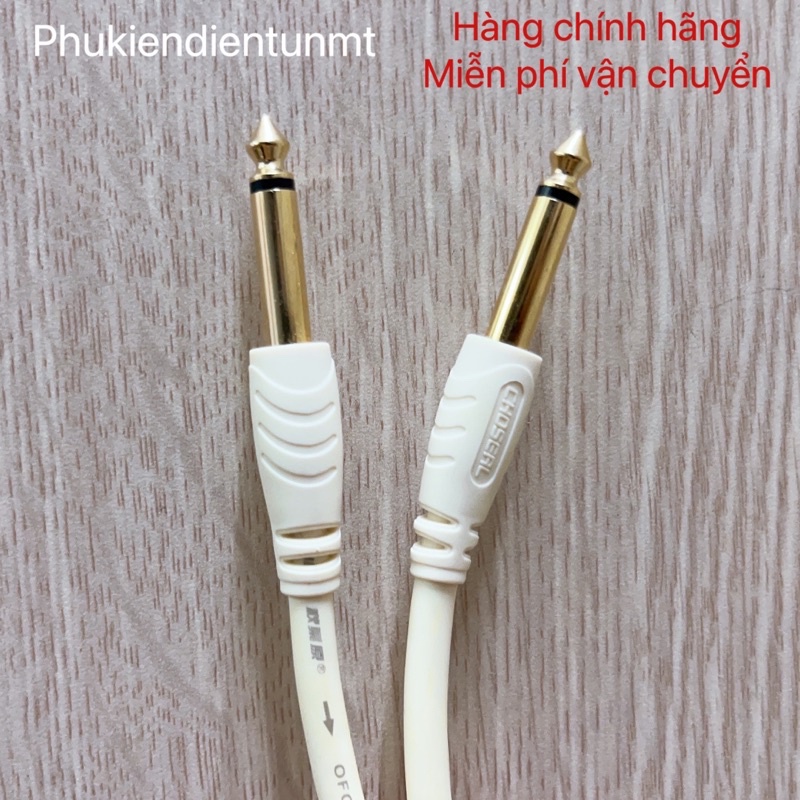 (1.8m/3m/5m) Dây cáp âm thanh nối hai đầu 6 li chính hãng CHOSEAL