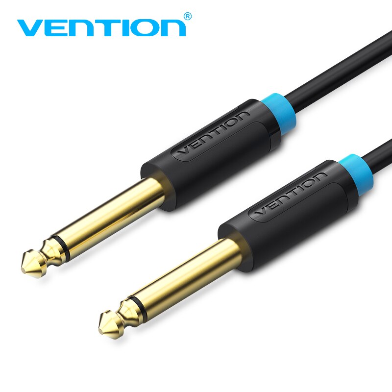 Vention Aux Guitar Cable 6.5 Jack 6.5mm to 6.5mm Audio Cable 6.35mm Aux Cable for Stereo Guitar Mixer Amplifier Speaker cable 2m